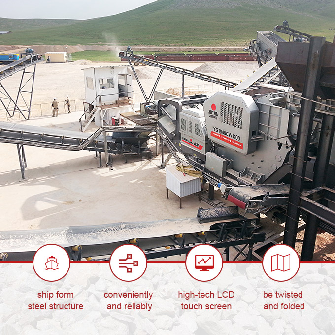 hot sale iron ore lump and fine crushing line